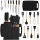 Set X19 Utensilios El Chingón Silicona Antiadherente Negro