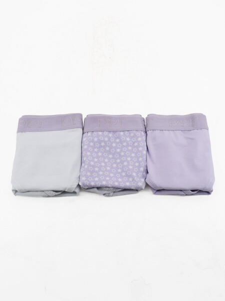 BOMBACHA PACK X 3 LILA