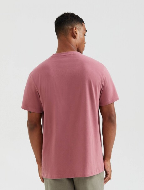 CAMISETA BÁSICA MANGA CORTA ROSA