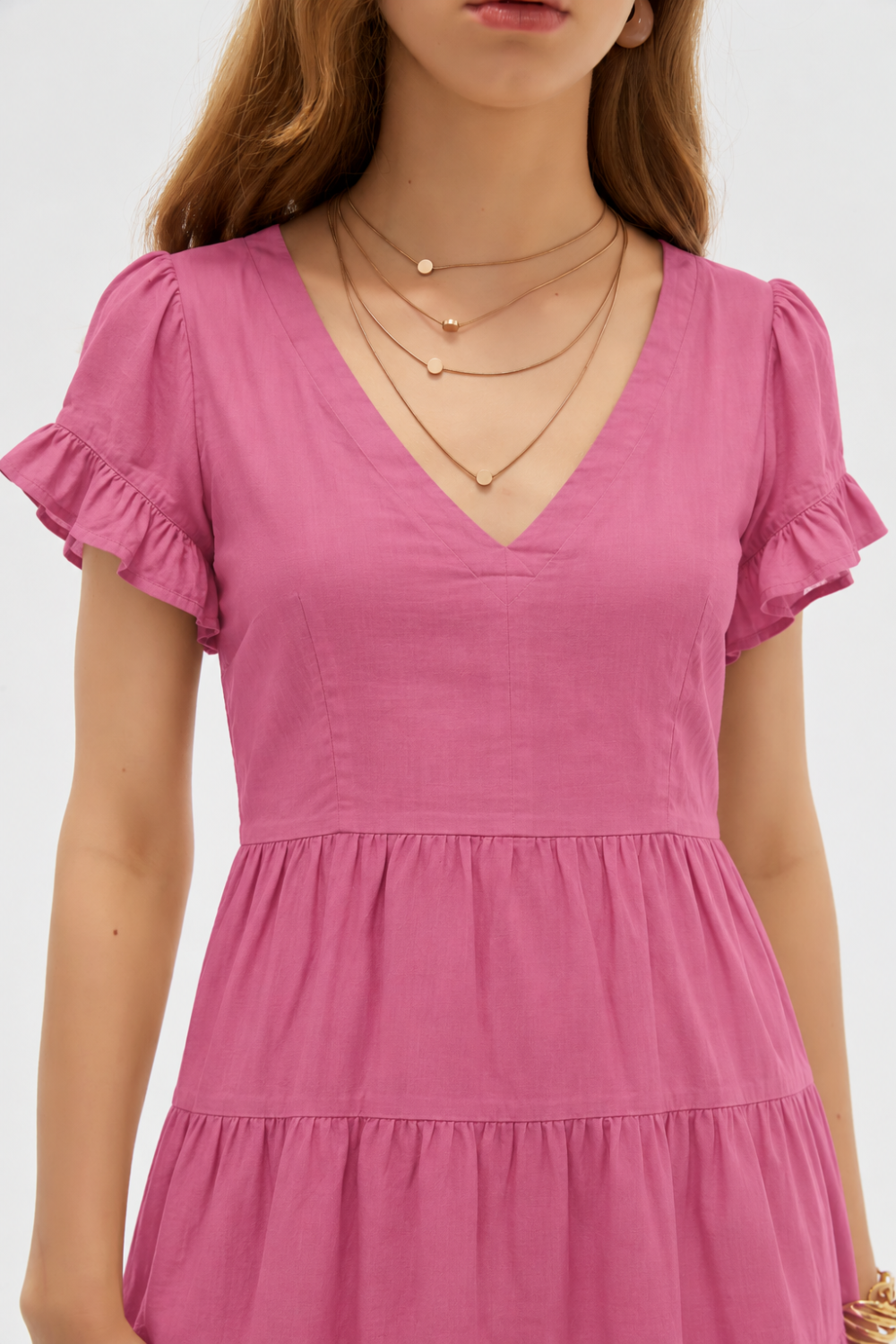 Vestido Kaleu Magenta Claro