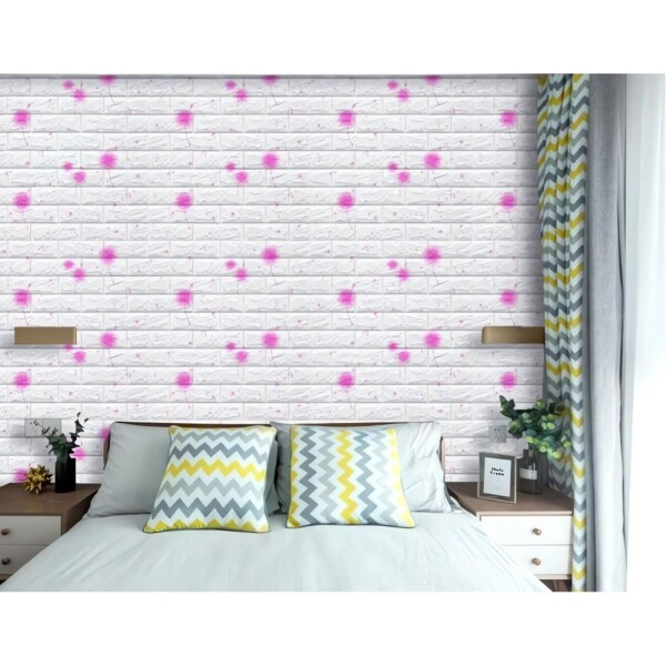 Revestimiento Autoadhesivo Pared Infantil X300 Calidad Variante FLORESROSA