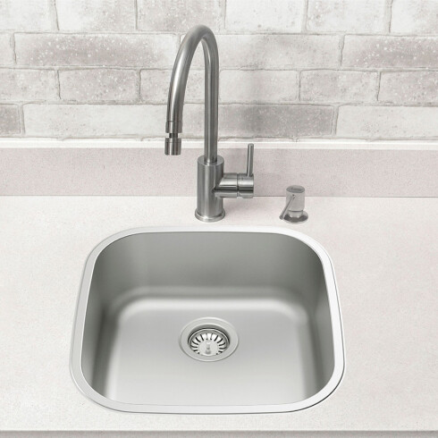 PILETA DE COCINA VALVULA 4 Y 1/2 200MM PROFUNDIDAD SIMPLE 000