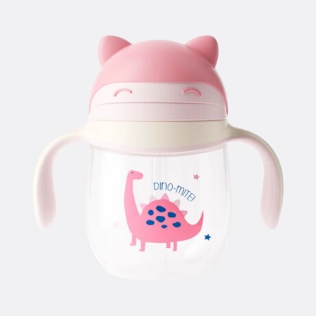 Vaso Para Bebé Con Sorbito Rosa