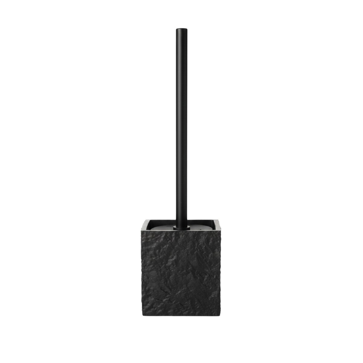 CEPILLO C/BASE CUAD NEGRO P/INODORO 