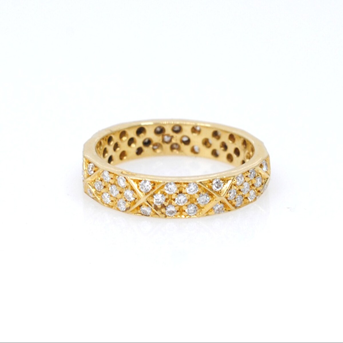 Anillo en oro 18k y brillantes 
