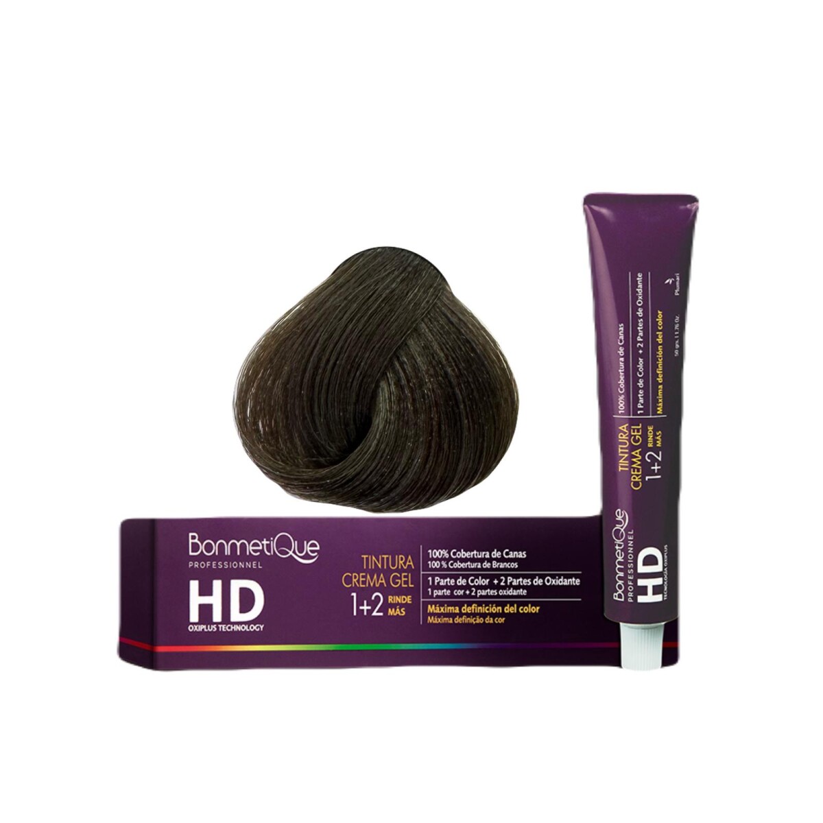 Bonmetique Tinta HD Professional 100gr - N°7.1 Rubio Ceniza 