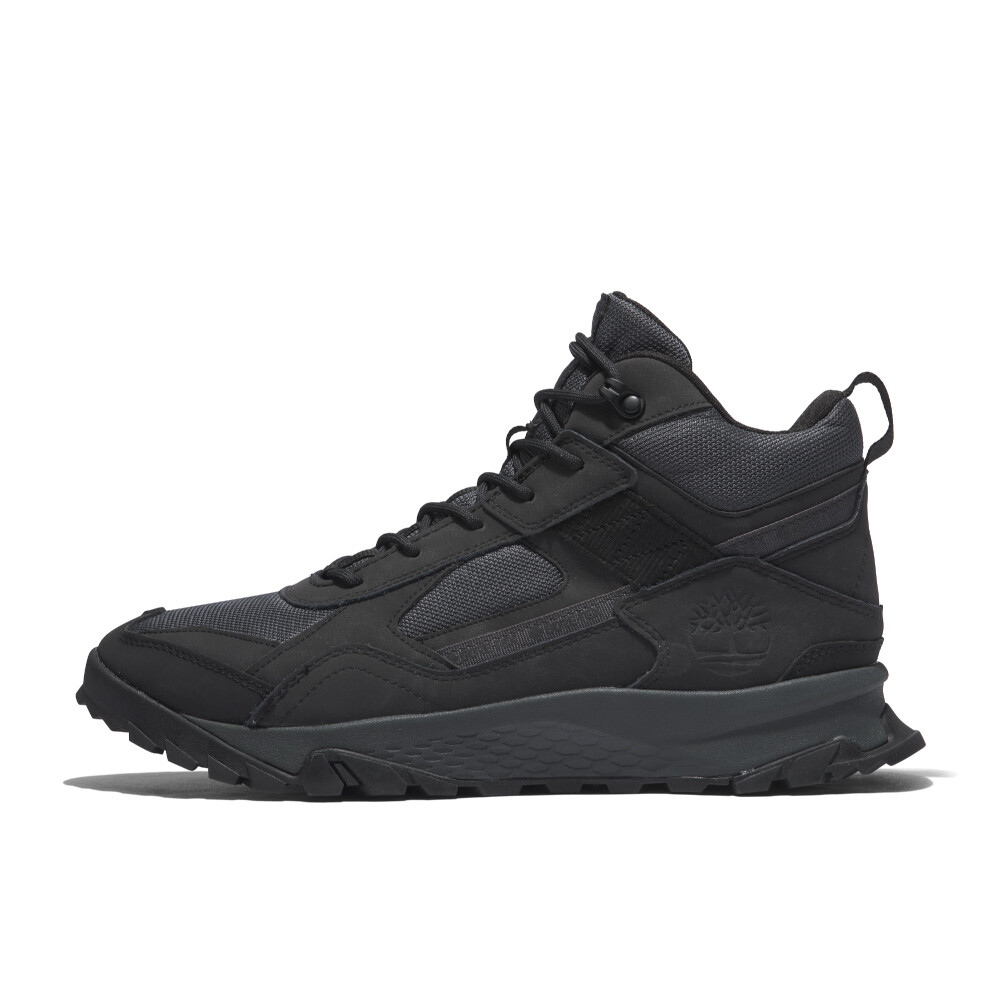 Botas Mid Lace Up Waterproof Hiking Hombre Jet Black