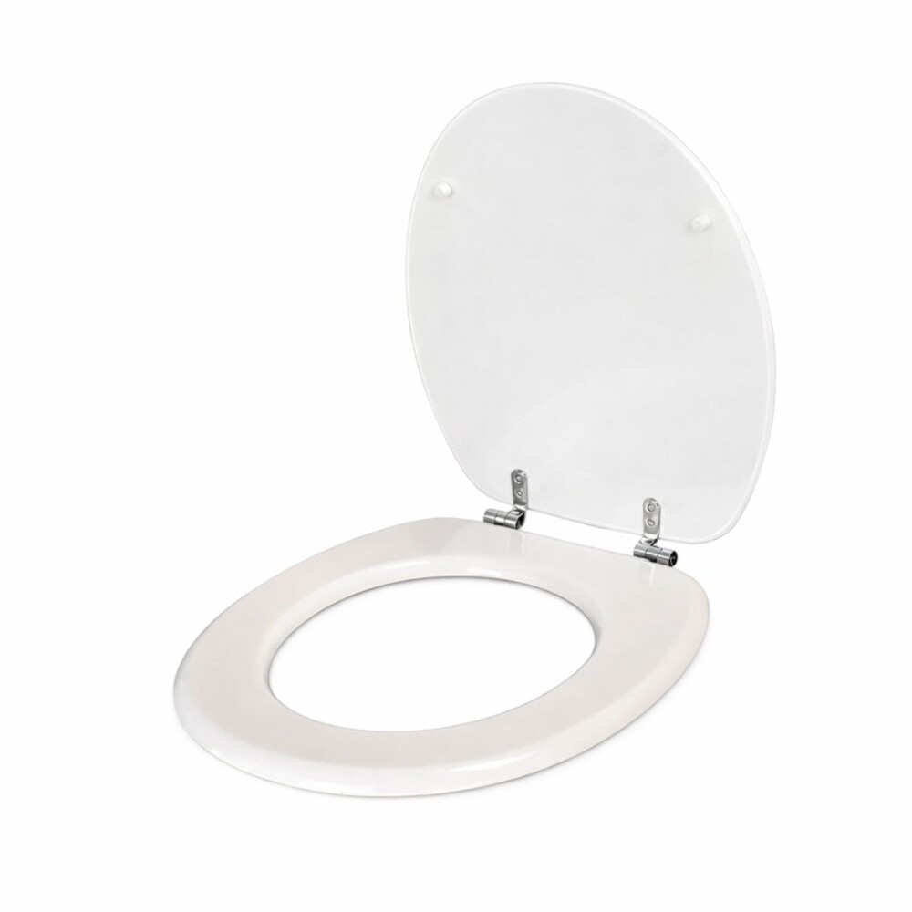 Tapa inodoro blanca en MDF con herraje metálico Tapa Inodoro Blanca En Mdf Con Herraje Metálico