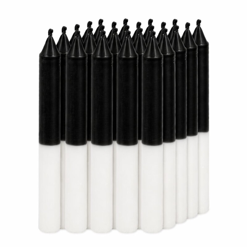 VELAS SUPER COMBINADA X25 Negro/blanco