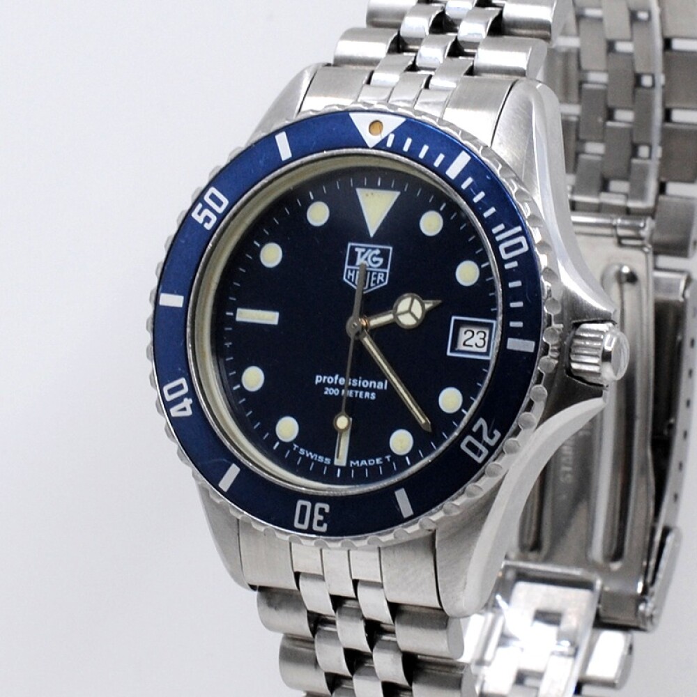 Tag Heuer Professional 200 metros. Quartz. 38 mm año 1980´S Tag Heuer Professional 200 metros. Quartz. 38 mm año 1980´S