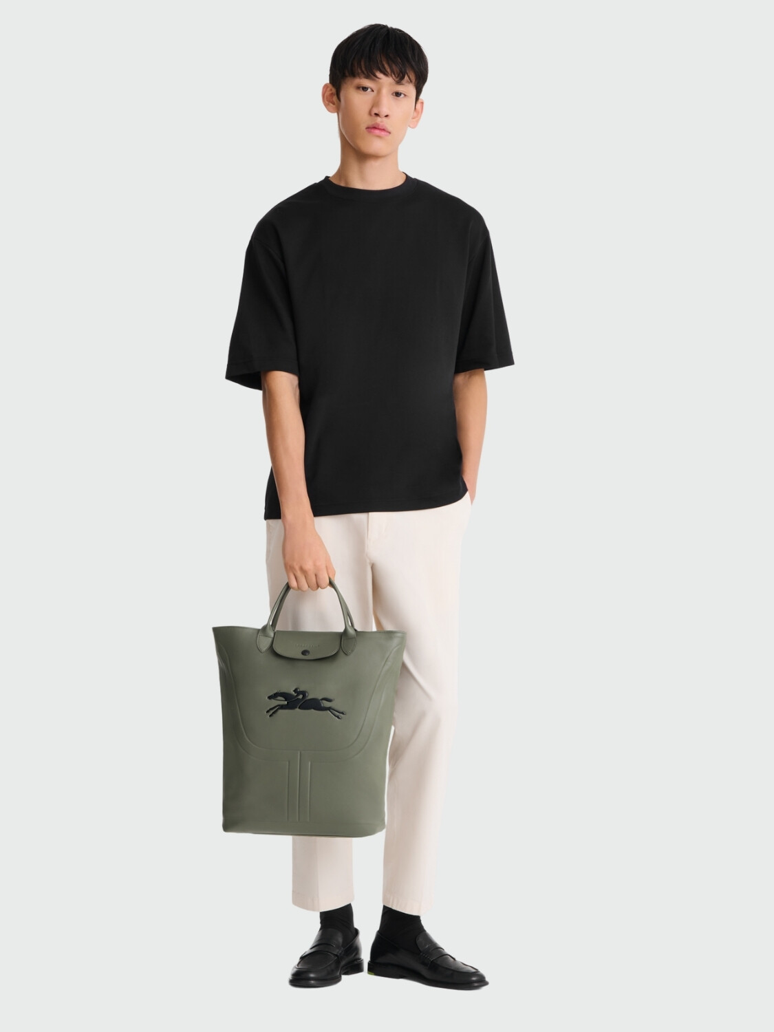 Longchamp - Bolso de cuero, Le Pliage du Jardinier Verde
