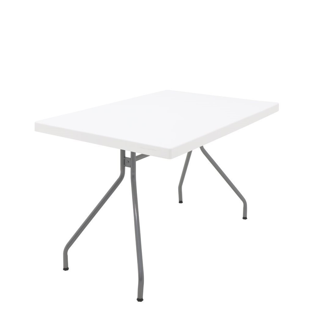 MESA KAPA 119X79X77CM PP BLANCO BASE ACERO 