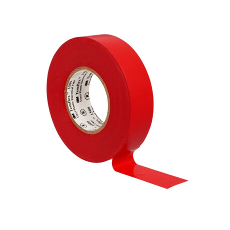 Cinta uso general PVC Temflex 1500 18 mm. X 10 m. 3M Rojo