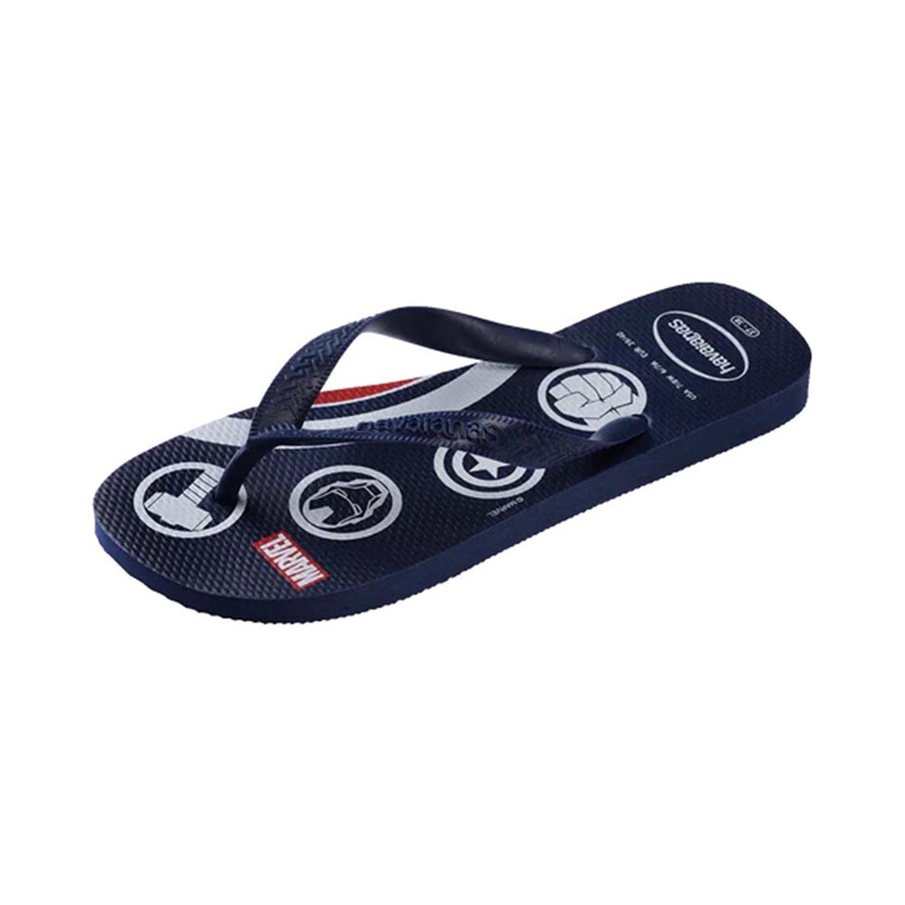 Sandalias Havaianas Top Marvel Logomania Hombre Marino/Marino/Marino