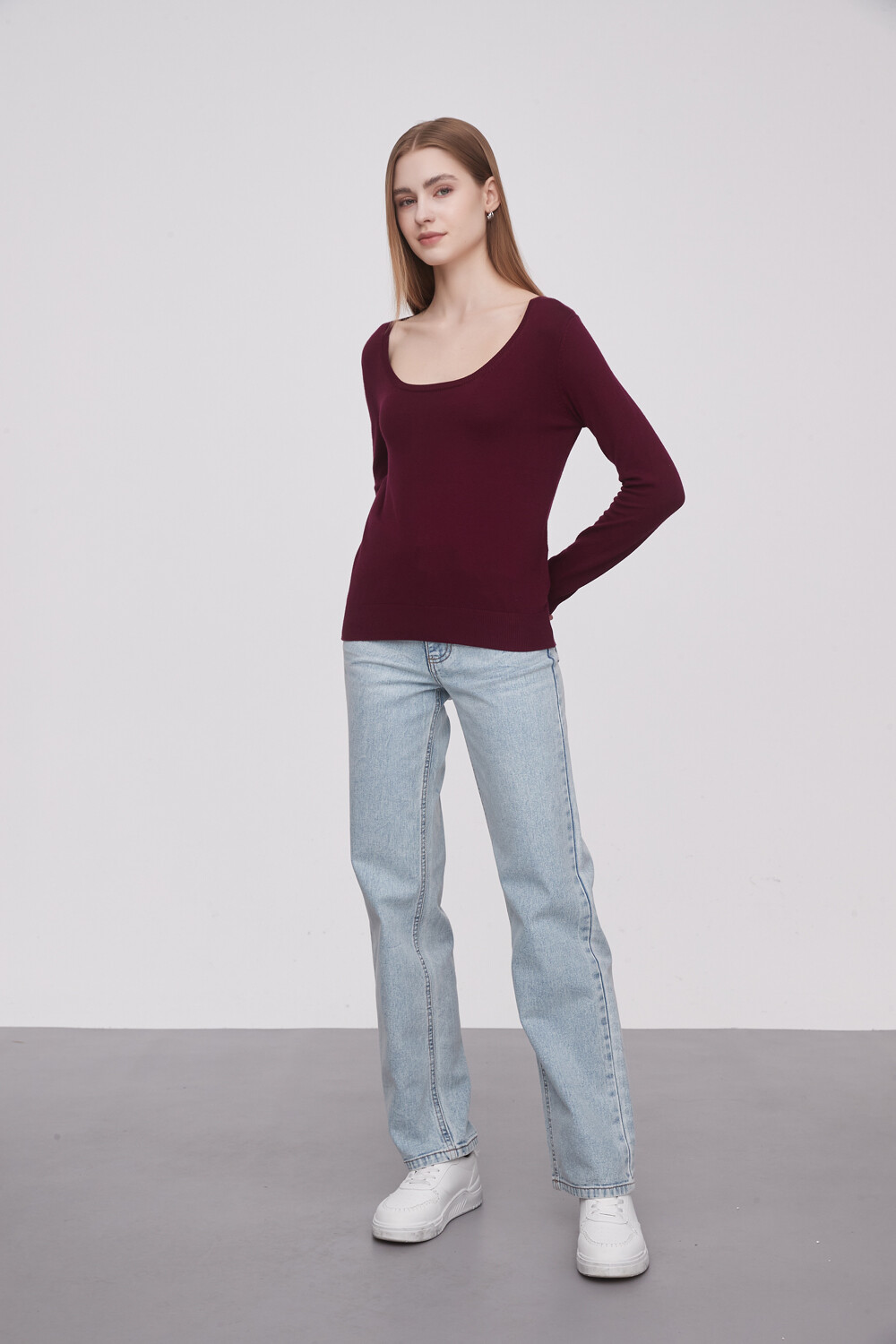 Sweater Teche Bordeaux
