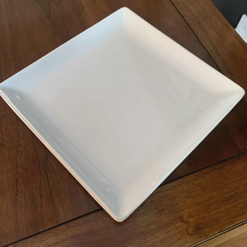 FUENTE CUADRADA PORCELANA 30x4CM BLANCO FUENTE CUADRADA PORCELANA 30x4CM BLANCO