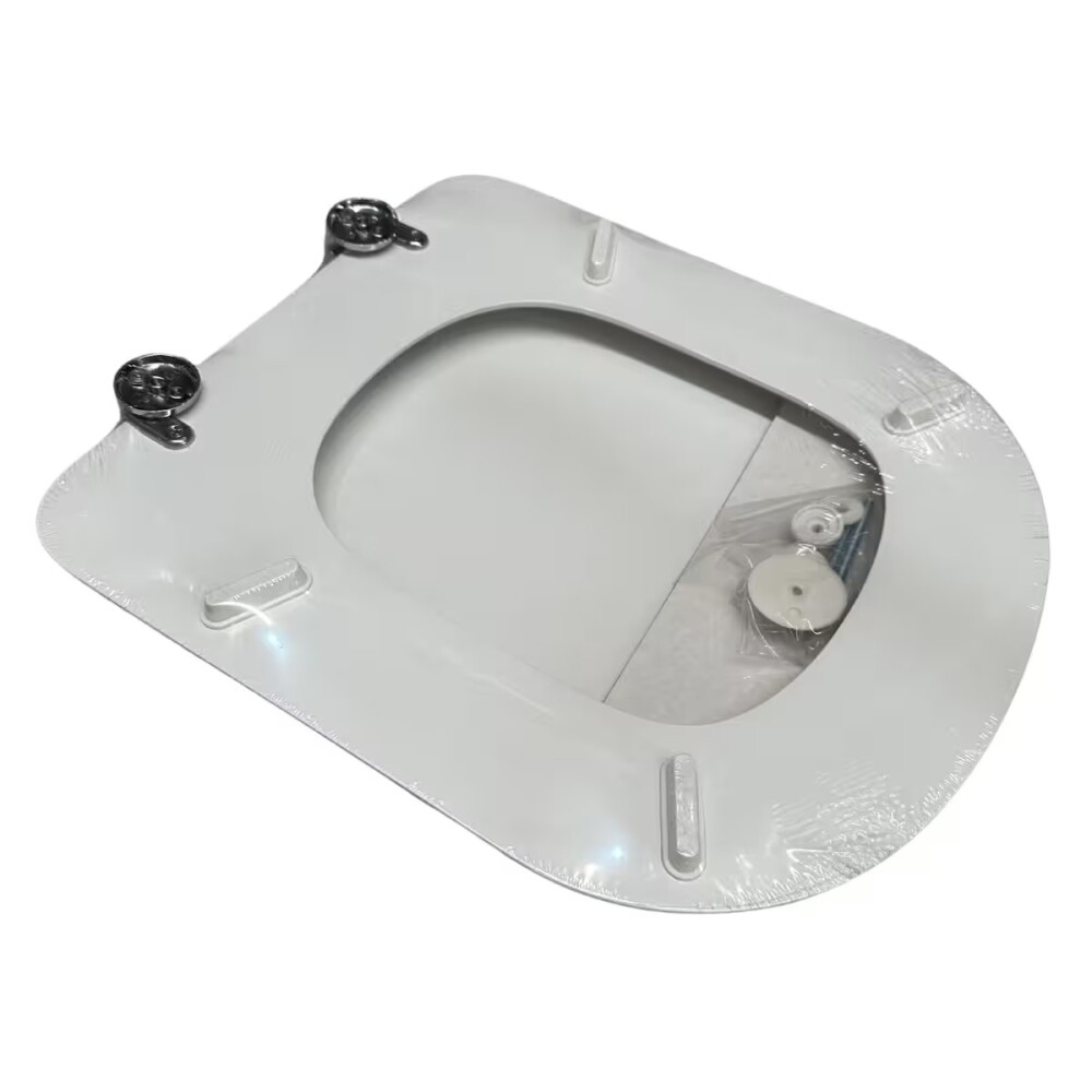 Tapa inodoro MDF Vogue/Bari blanca herraje Metálico Tapa Inodoro Mdf Vogue/bari Blanca Herraje Metálico