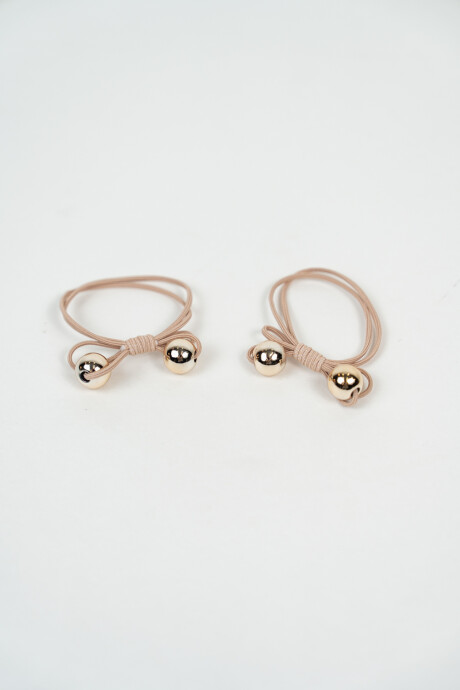 Gomita De Pelo Bell Set 2 Un. Marron