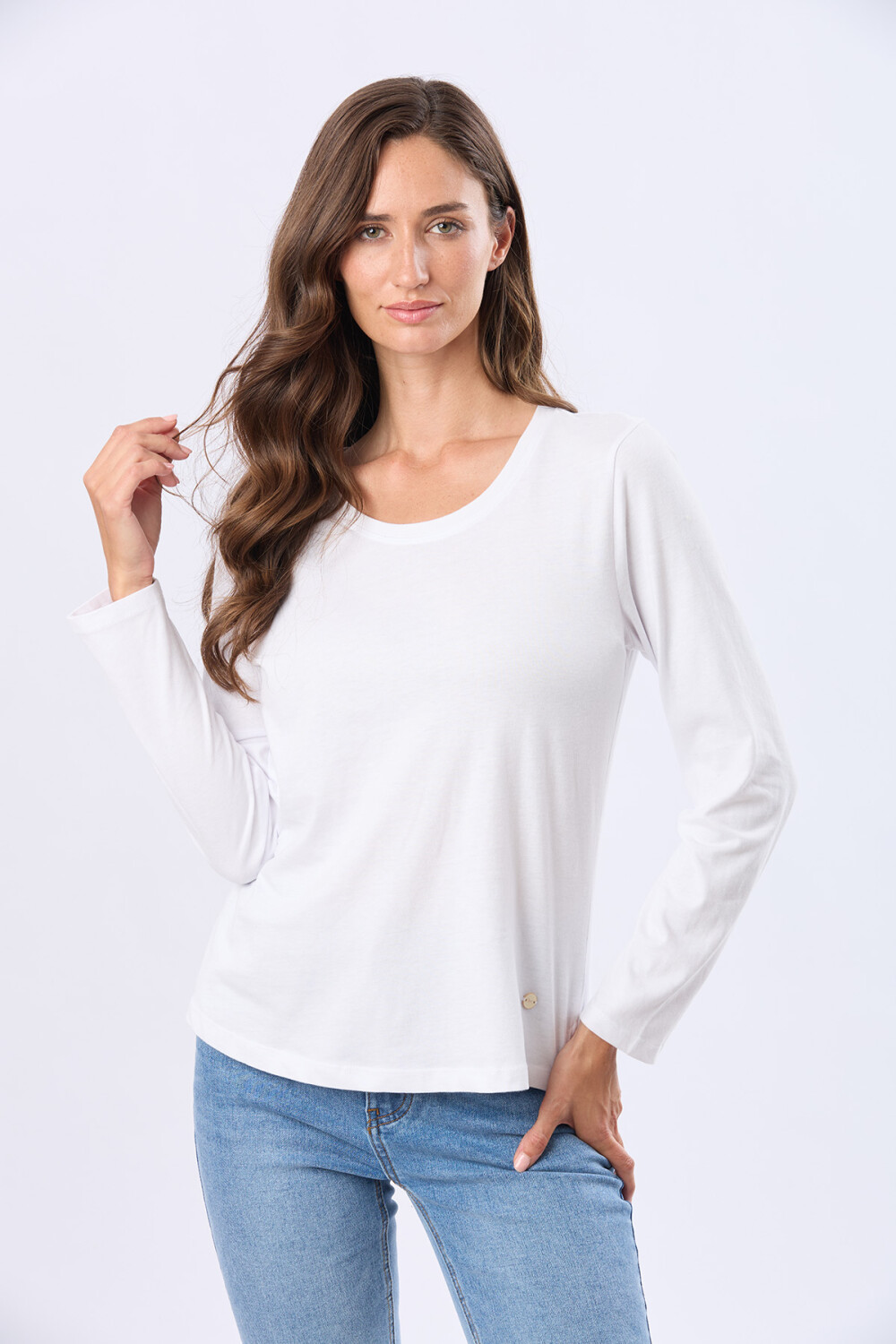 REMERA BÁSICA DE ALGODÓN Blanco