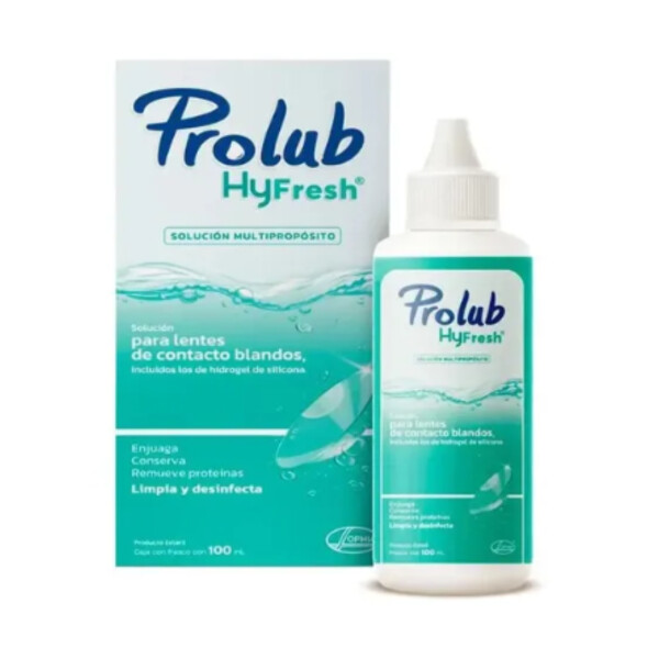 Solución Multipropósito Prolub HyFresh 100 mL para Lentes de Contacto Solución Multipropósito Prolub HyFresh 100 mL para Lentes de Contacto