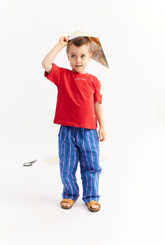 Pantalón Play Azul Rayado