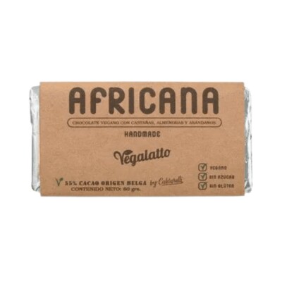 Chocolate africano 60g Vegalatto Chocolate Vegalatto Africano