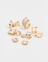 Aros Argollas Set Metal Set De Argollas Essential - Dorado