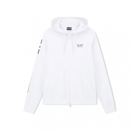 ARMANI EA7 HOODIE WHITE/BLACK