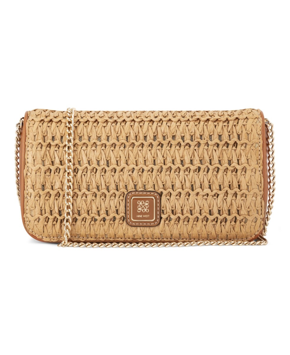Crossbody Nefi Phone Case Organizer - Natural/brandy 