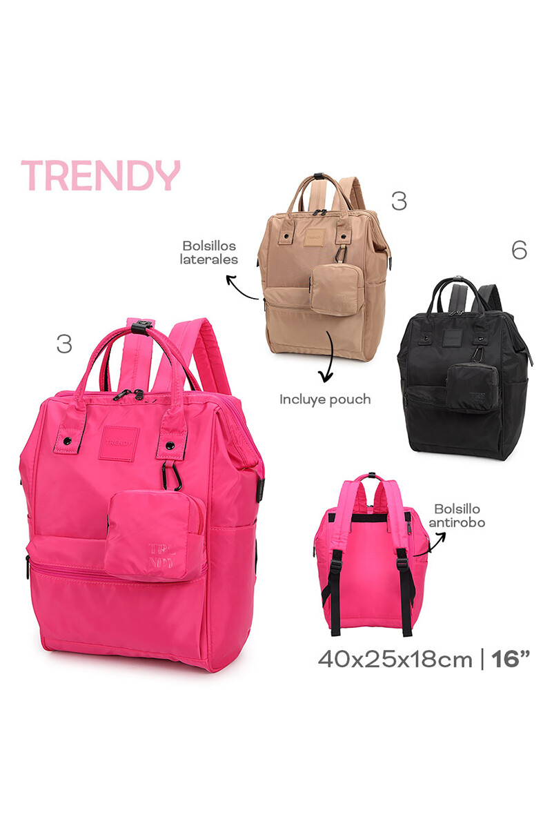 Mochila Trendy Fucsia