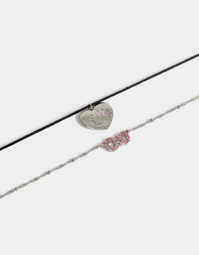 Collares Infantiles Licencias Collar Infantil "hello Kitty" - Plateado