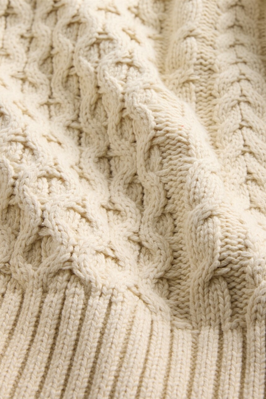 Buzo Cable Heavy Hombre Cream