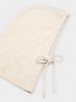 Balaclava De Punto Con Tiras crudo