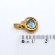 Colgante En Oro 18K Con Topacio Celeste Colgante En Oro 18K Con Topacio Celeste
