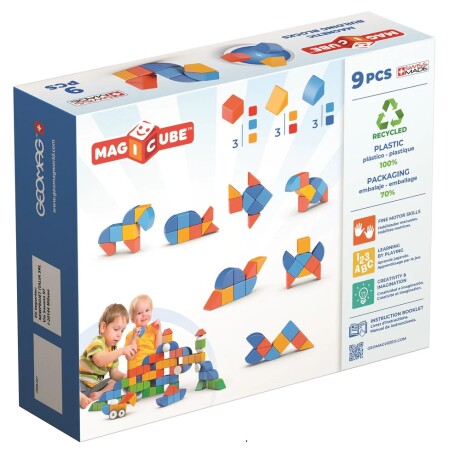 Juego cubos magnéticos Animales 9pcs Juego cubos magnéticos Animales 9pcs