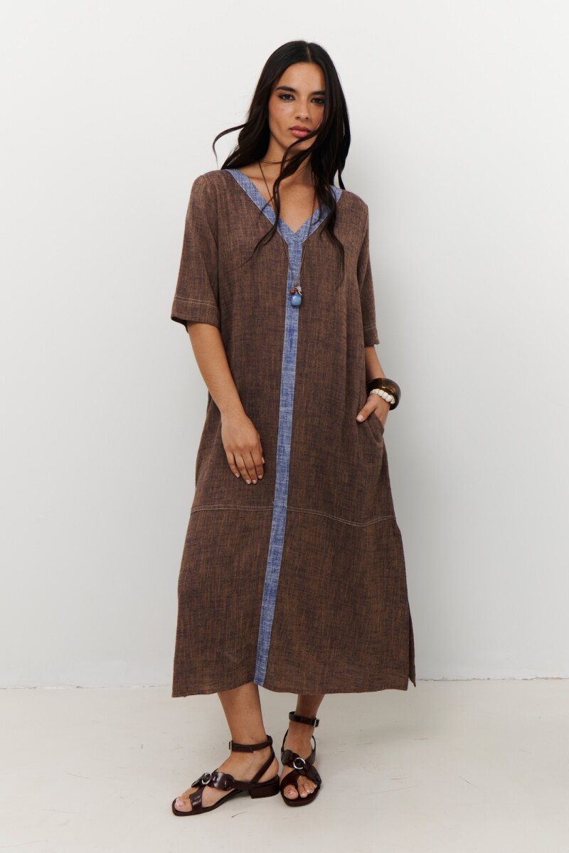 VESTIDO CAMILA CHOCOLATE