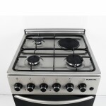 COCINA INOX 3H + DISCO, HORNO ELÉCTRICO – ENCENDIDO - 50x55x83cm. acero inoxidable