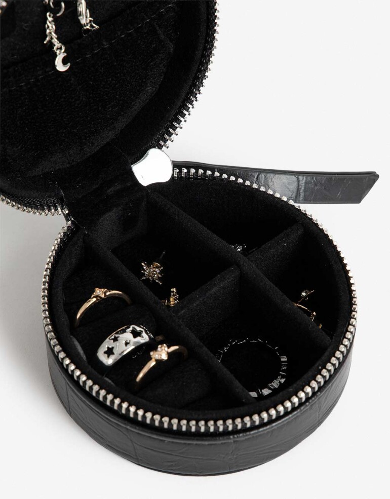 Porta Cosméticos Organizadores Organizador De Bijou - Negro