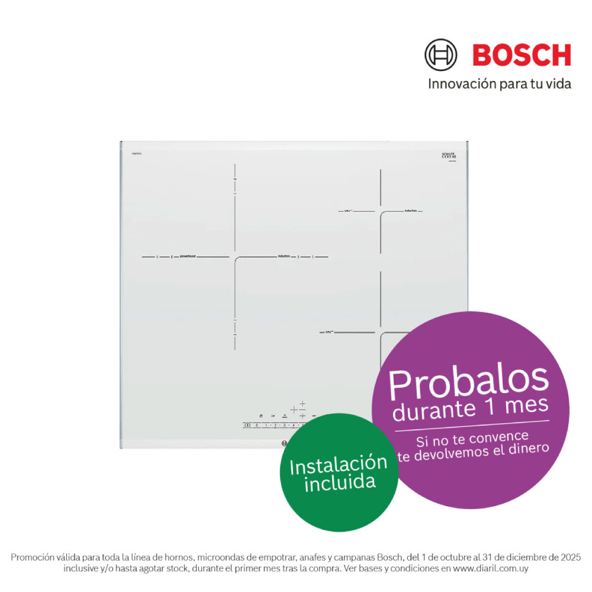 Anafe de induccion Bosch 