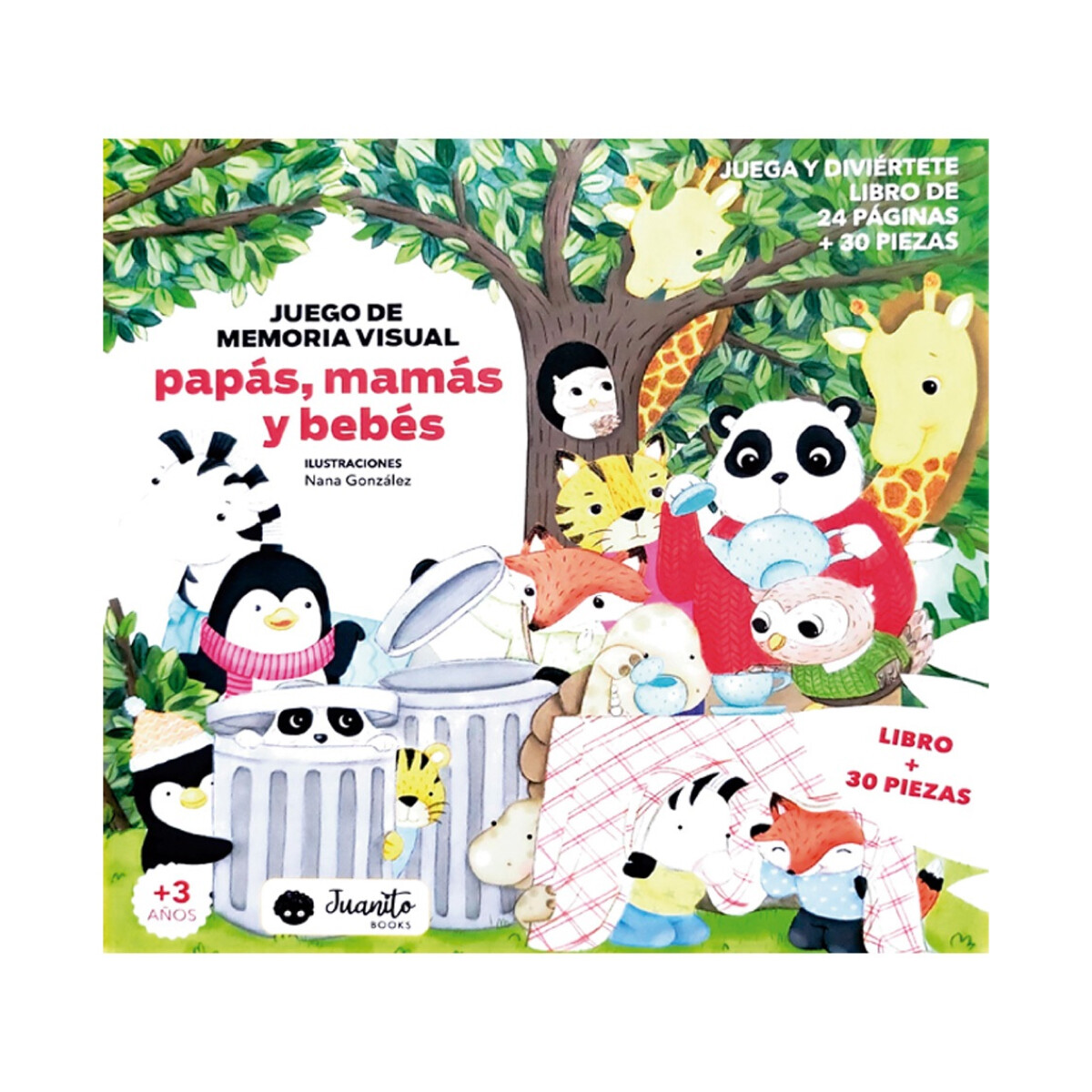 Libro Infantil "papás, Mamás Y Bebés" Con Juego De Memoria 