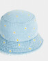 Sombreros Flores Piluso Denim Margaritas - Azul Celeste