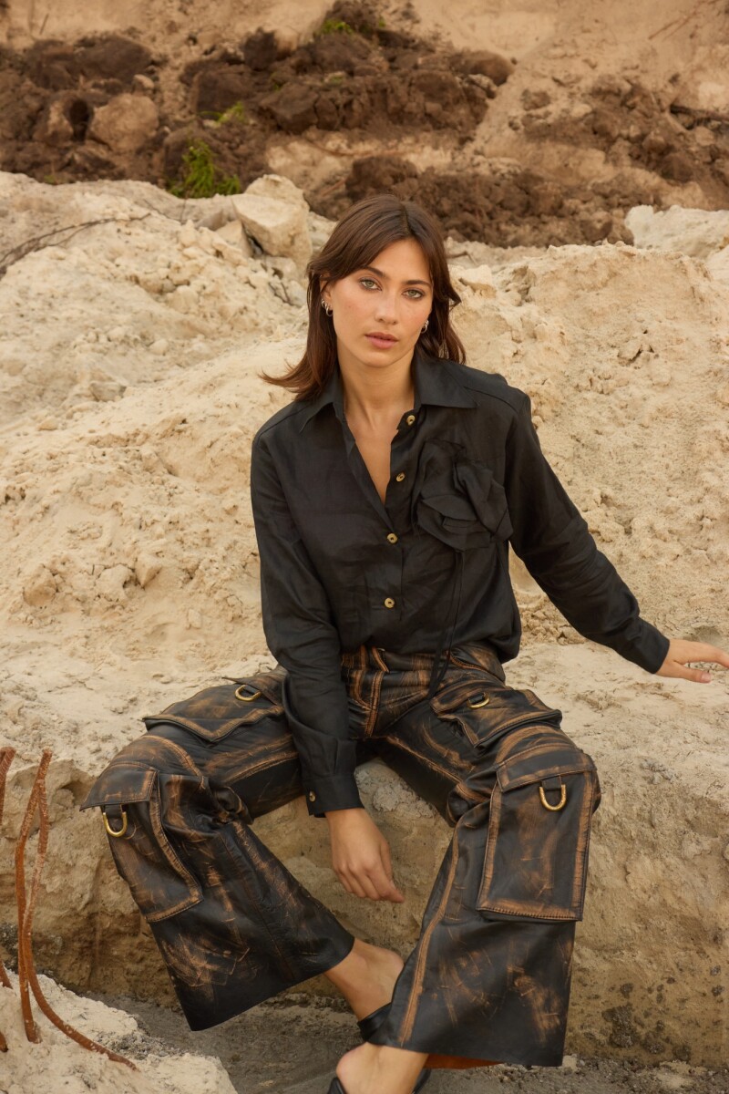 Rosette Shirt - Negro 
