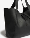 Shopper Basicos Shopper Con Bolso Negro - Negro