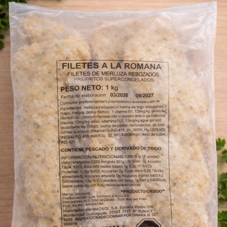 FILETE DE MERLUZA A LA ROMANA SOLIMENO FILETE DE MERLUZA A LA ROMANA SOLIMENO