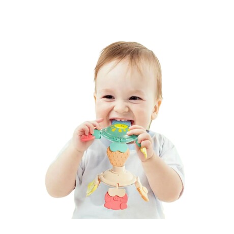 Sonajero Flexible con Mordillos de Silicona VERDE