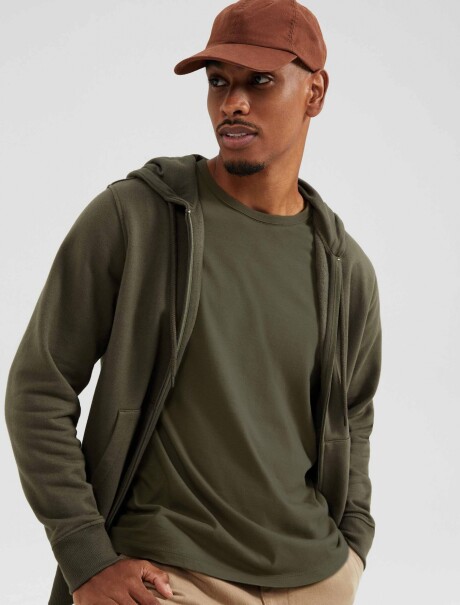 CAMISETAS BÁSICAS MANGA CORTA SLIM VERDE