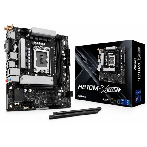 Motherboard H810m-x Wifi Ddr5 Lga1851 PLACA MADRE ASROCK H810M-X WIFI