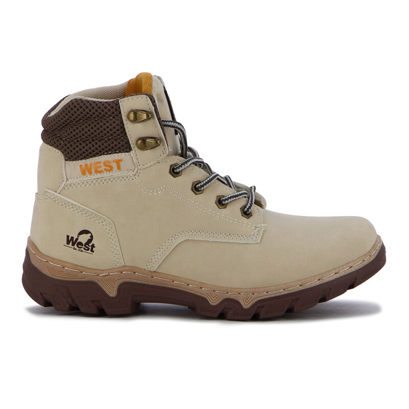 West Bota Gibraltar De Dama Acordonada - Beige Beige