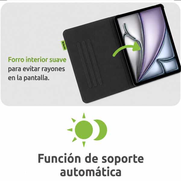Protector Estuche Ipad Air 11 Gecko Magnético NEGRO
