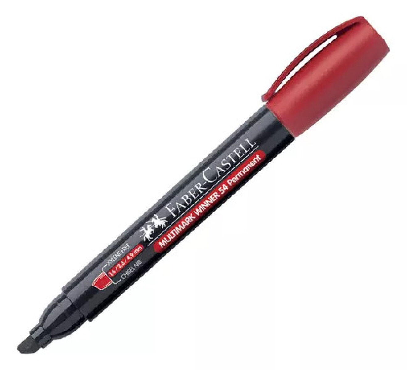 Marcador 54E Bisel Rojo Faber-Castell 